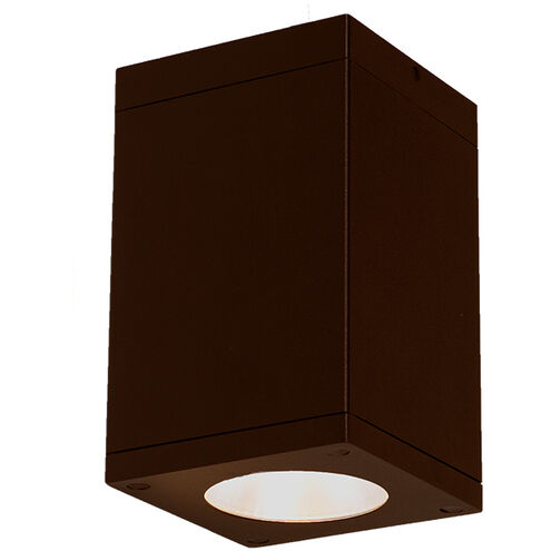 Cube Arch LED 5.5 inch Bronze Outdoor Flush in Spot, 85, 3500K