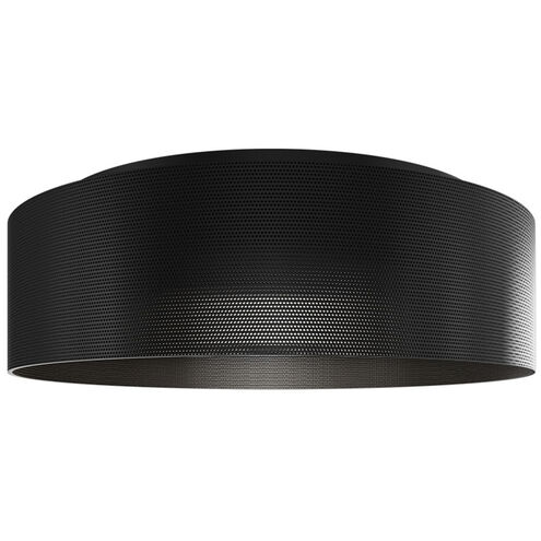 Grille LED 12 inch Black Flush Mount Ceiling Light in 3000K, dweLED