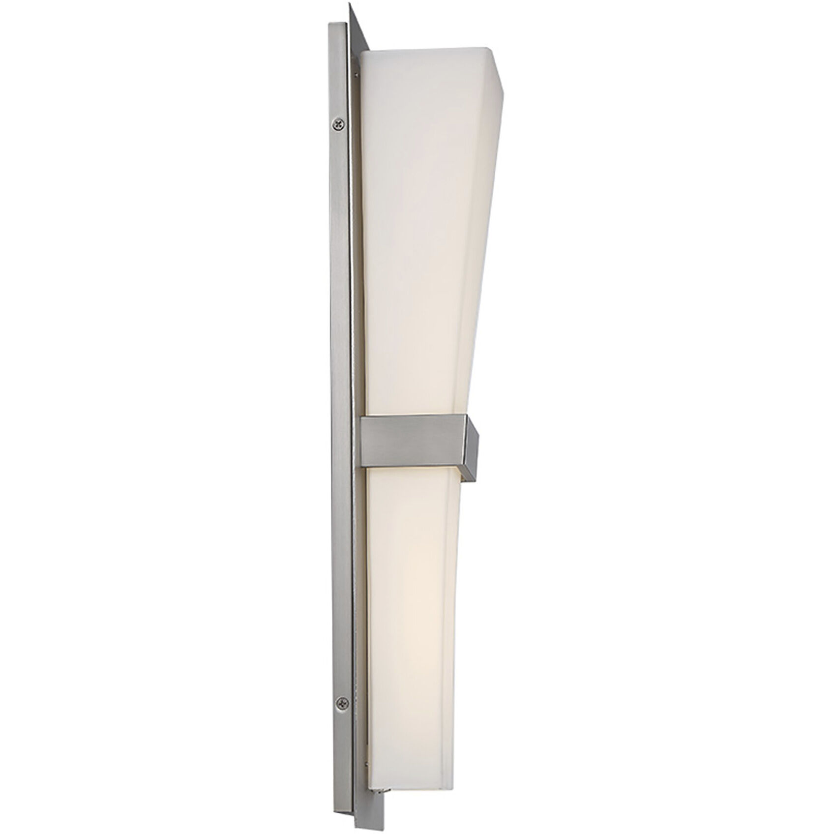 Prohibition LED 4 inch Satin Nickel ADA Wall Sconce Wall Light in 2700K, dweLED