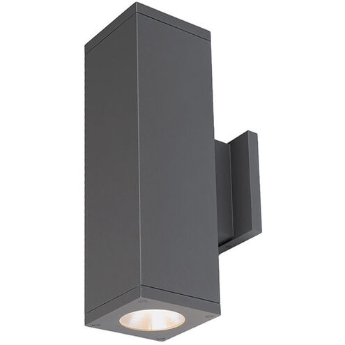 Cube Arch LED 5.5 inch Graphite Sconce Wall Light in Spot, 85, 3000K, Straight Up/Down