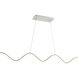 Morae Linear Pendant Ceiling Light in Brushed Nickel, dweLED