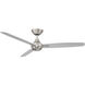 Blitzen 54 inch Brushed Nickel Downrod Ceiling Fans, Smart Fan