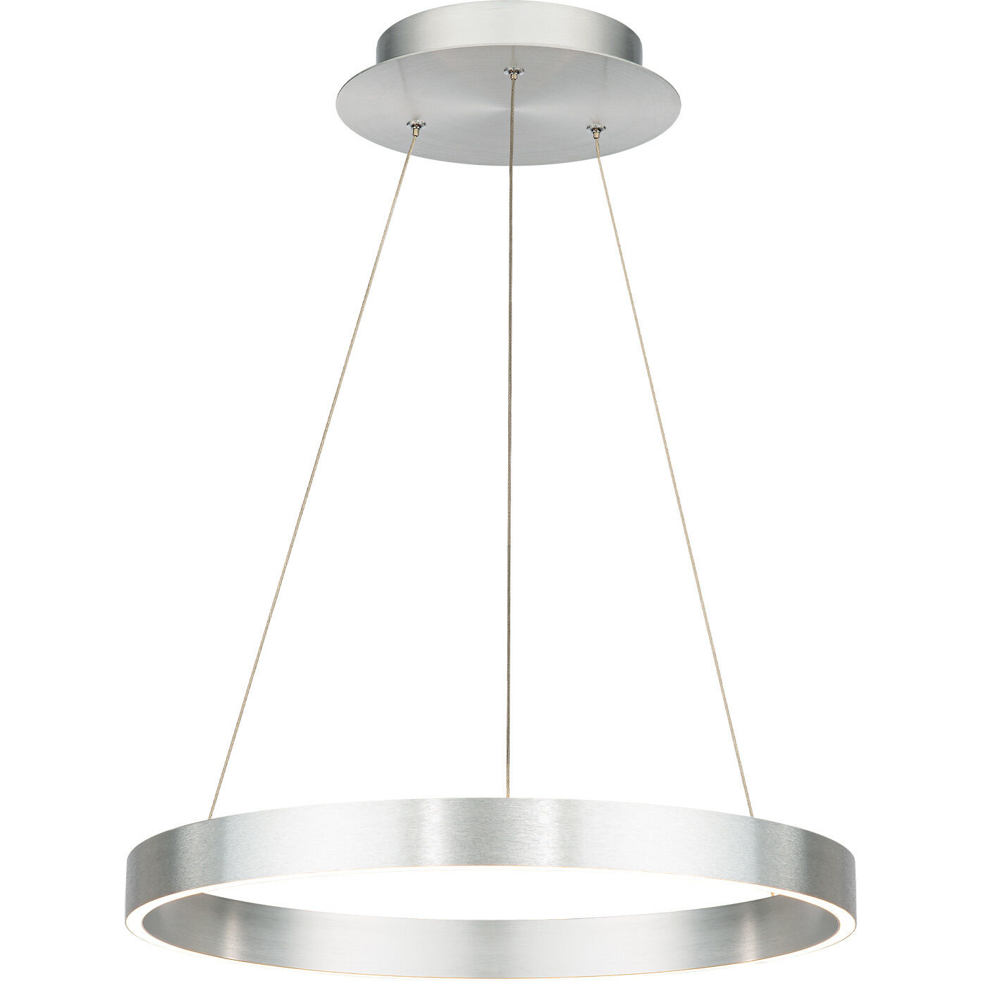Sirius LED 18 inch Brushed Aluminum Pendant Ceiling Light, dweLED