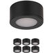 Mini Puck 6 Light 24 Black Puck Lighting Ceiling Light, 6 Pack