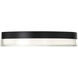 Dot LED 15 inch Black Flush Mount Ceiling Light in 2700K, dweLED