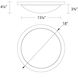 Dew LED 18 inch Black Flush Mount Ceiling Light
