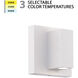 Vue LED 4 inch White Outdoor Wall Light