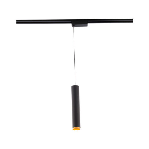 Silo Pendants 1 Light 120 Black/Gold Track Head Ceiling Light in 4000K, H Track