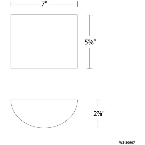 Pocket Wall Sconce Wall Light in Aged Brass, dweLED