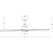 Clean 52 inch Matte Black Downrod Ceiling Fans, Smart Fan