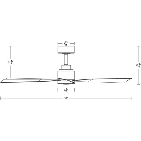 Clean 52 inch Matte White Downrod Ceiling Fans, Smart Fan