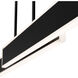 Bastone Linear Pendant Ceiling Light in 4000K, Black, dweLED