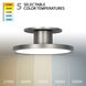Twist-N-Lite LED 8 inch Brushed Nickel Semi-Flush Mount Ceiling Light