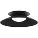 Miso LED 22 inch Black Flush Mount Ceiling Light in 3500K, dweLED