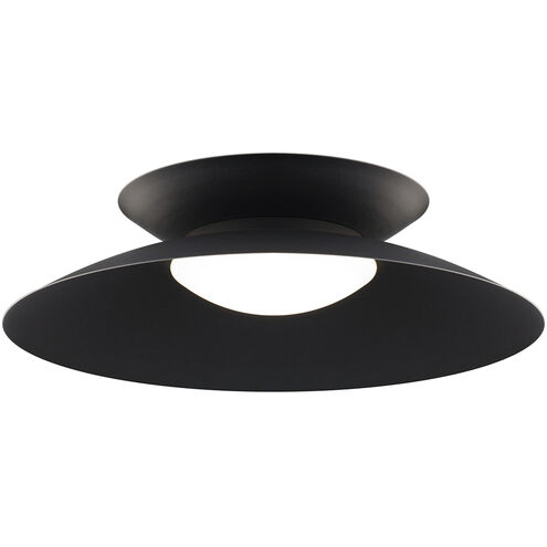 Miso LED 22 inch Black Flush Mount Ceiling Light in 3500K, dweLED
