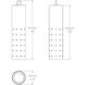 Estrella LED 2.5 inch Bronze Outdoor Mini-Pendant, WAC Landscape