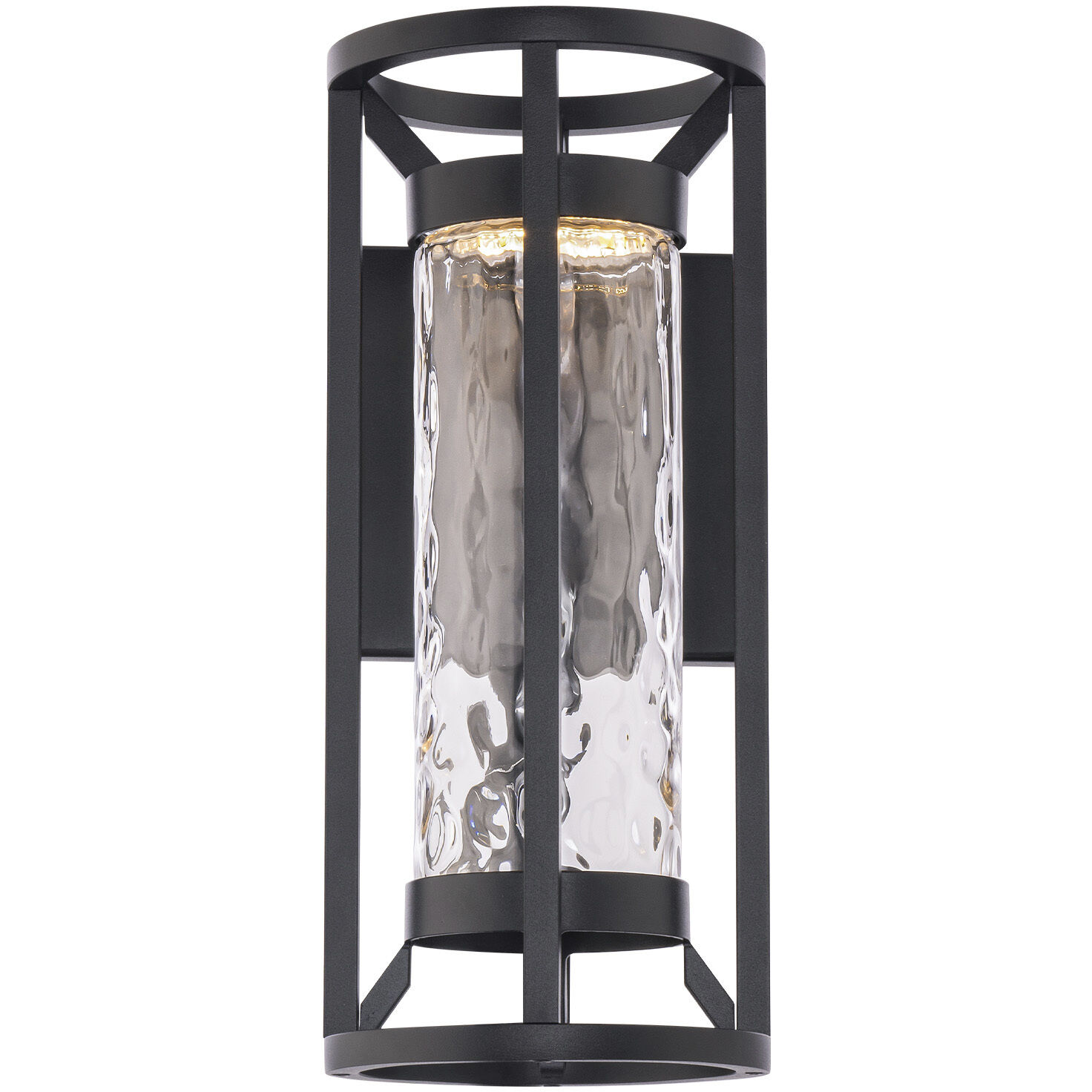Roslyn LED 14 inch Black Outdoor Wall Light, dweLED