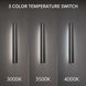 Revels LED 36 inch Black Outdoor Wall Light in 3500K, dweLED