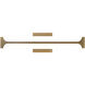 Bifold LED 22.25 inch Aged Brass Bath Vanity & Wall Light, dweLED