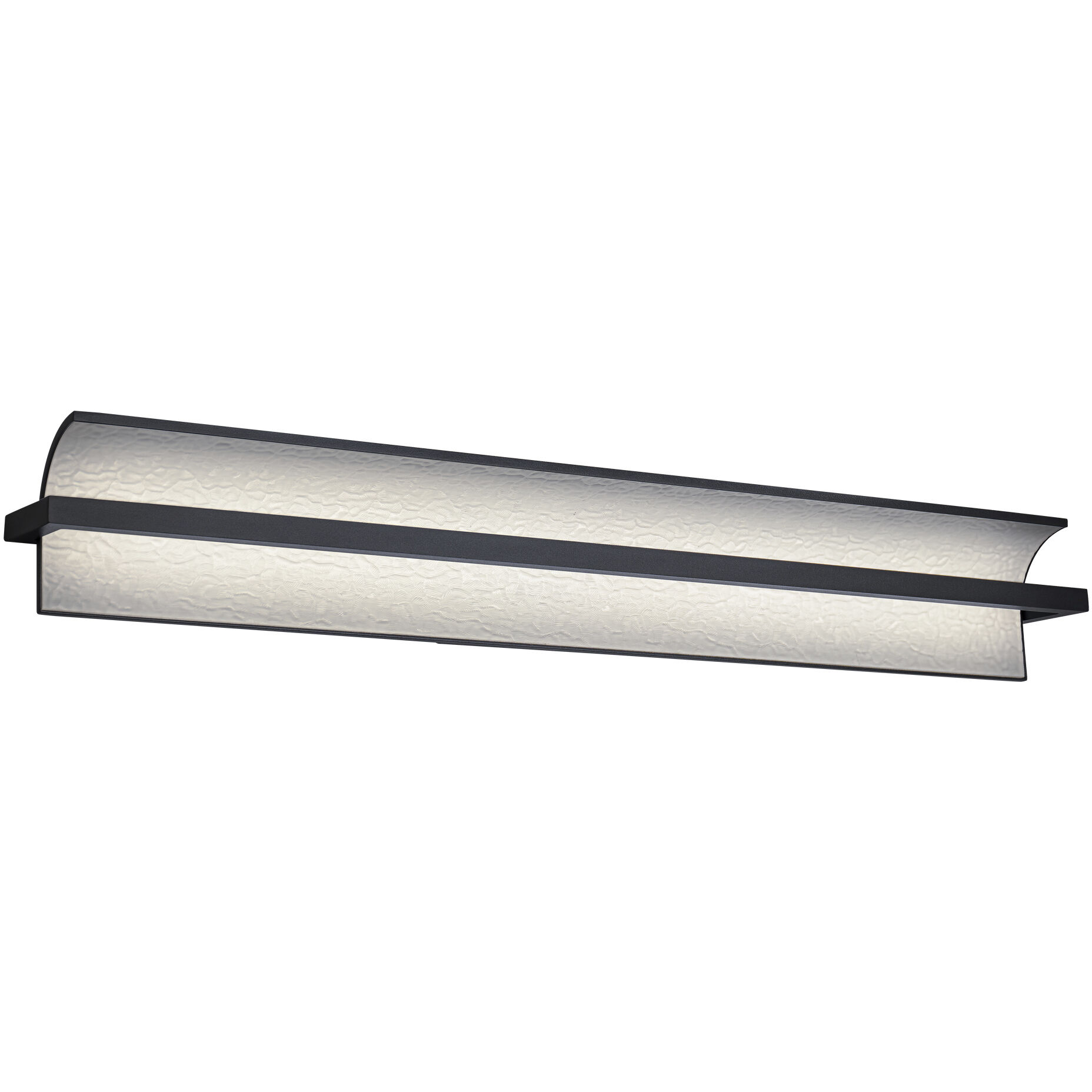 Shard LED 34 inch Black Bath Vanity & Wall Light in 3000K, dweLED