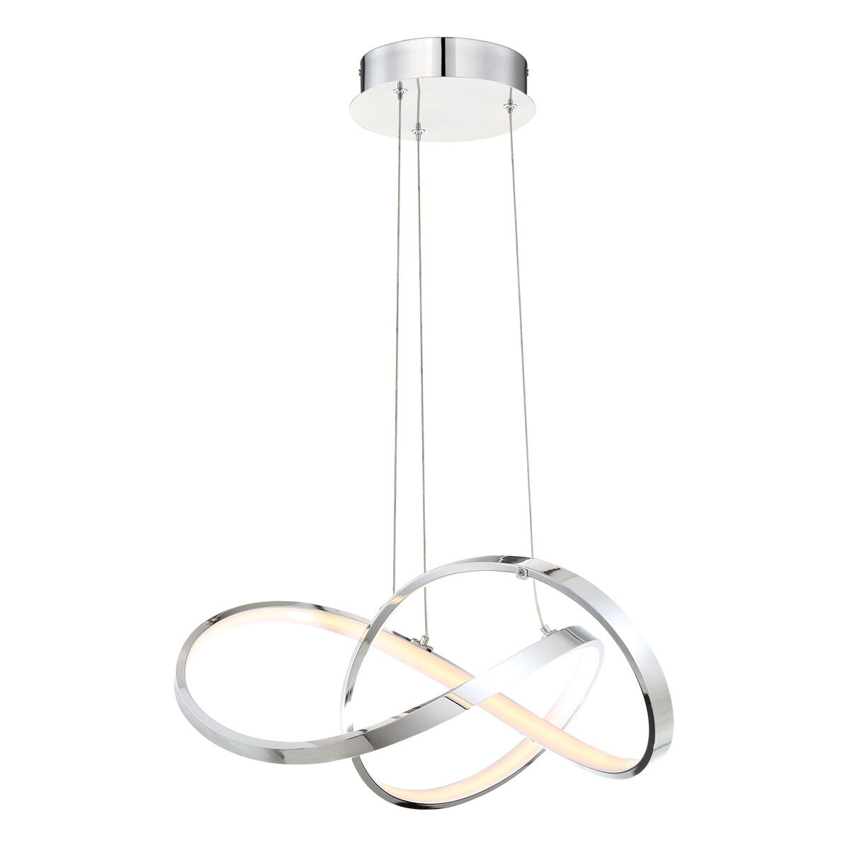 WAC Lighting PD 87720 CH Vornado LED 18 inch Chrome Pendant Ceiling Light dweLED