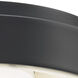 Crackle LED 14 inch Black Flush Mount Ceiling Light, dweLED