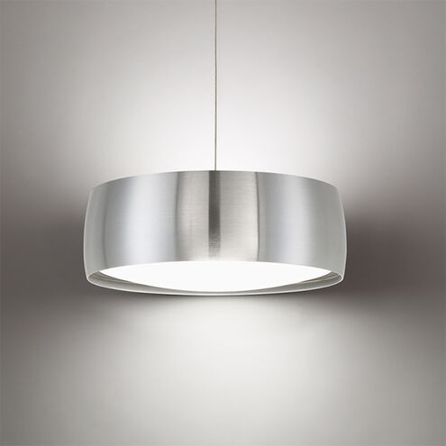 Tic Toc LED 13.75 inch Brushed Aluminum Pendant Ceiling Light, dweLED