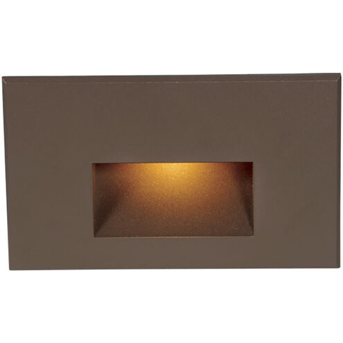 WAC Lighting Tyler 120 3.80 watt Bronze Step and Wall Light in Amber, WAC Lighting WL-LED100-AM-BZ - Open Box