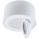 Peek 1 Light 4.88 inch White Flush Mount Ceiling Light in 3000K, dweLED
