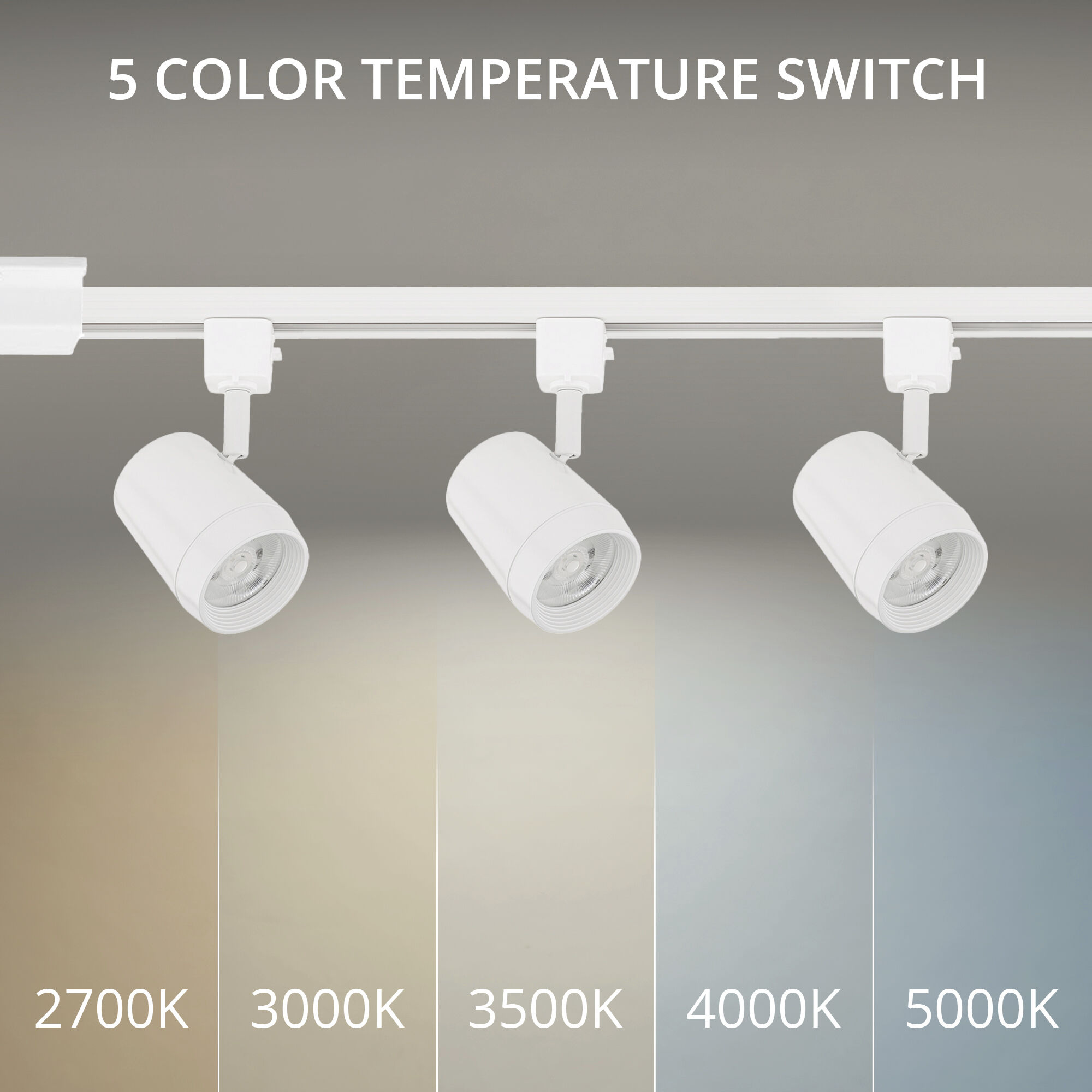 Ocularc 3 Light 120 White Track Light Kits Ceiling Light