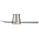 Hug 44 inch Brushed Nickel Flush Mount Ceiling Fans, Smart Fan