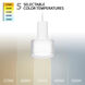 Twist-N-Lite LED 5 inch White Mini-Pendant Ceiling Light