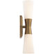 Locke LED 4.88 inch Aged Brass Bath Vanity & Wall Light, dweLED