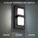 Bandeau LED 10 inch Black Outdoor Wall Light in 3000K, dweLED