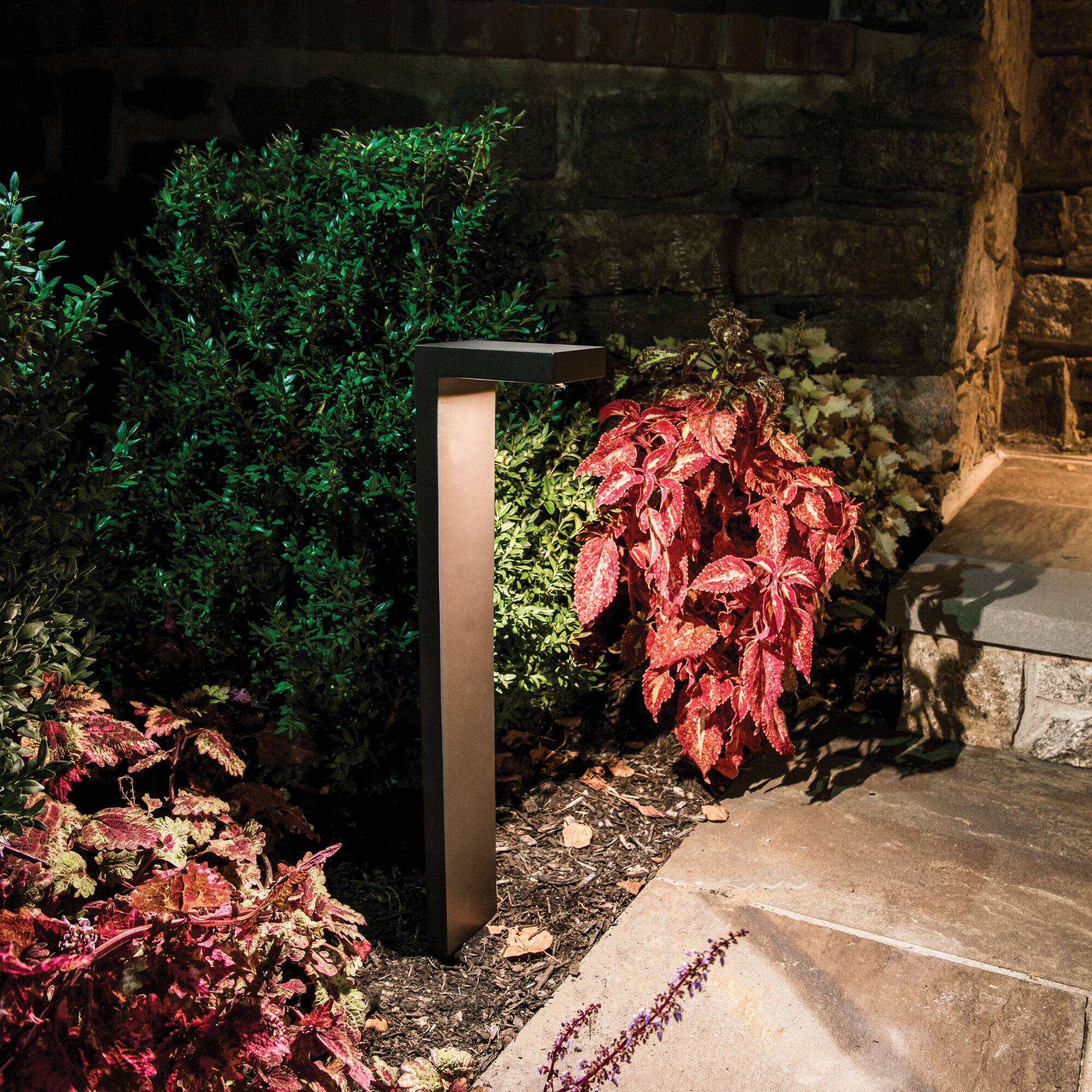 Ledge 12 3 watt Black Path Lighting in 3000K, Path and Area Light, WAC Landscape