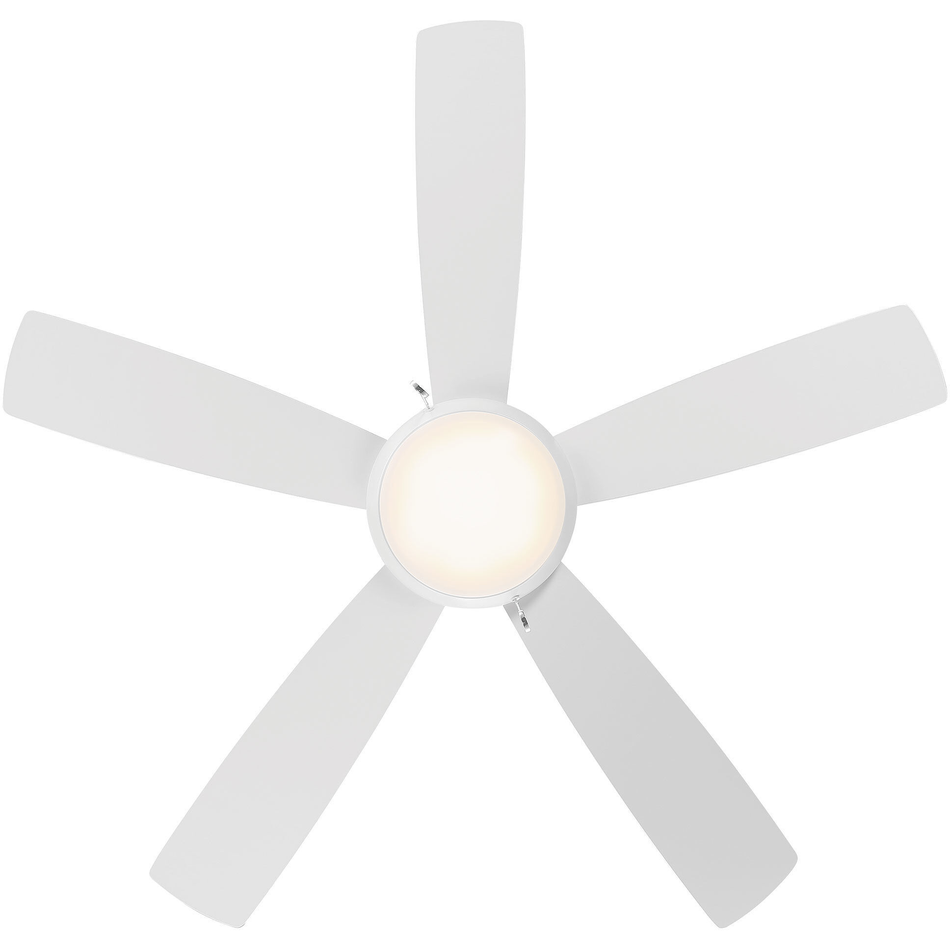 Disc II 52 inch Matte White Downrod Ceiling Fans, Limited Fan