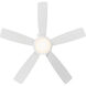 Disc II 52 inch Matte White Downrod Ceiling Fans, Limited Fan