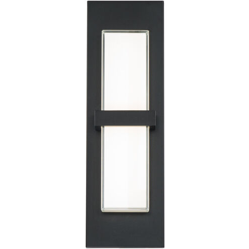 Bandeau LED 16 inch Black Outdoor Wall Light in 3500K, dweLED