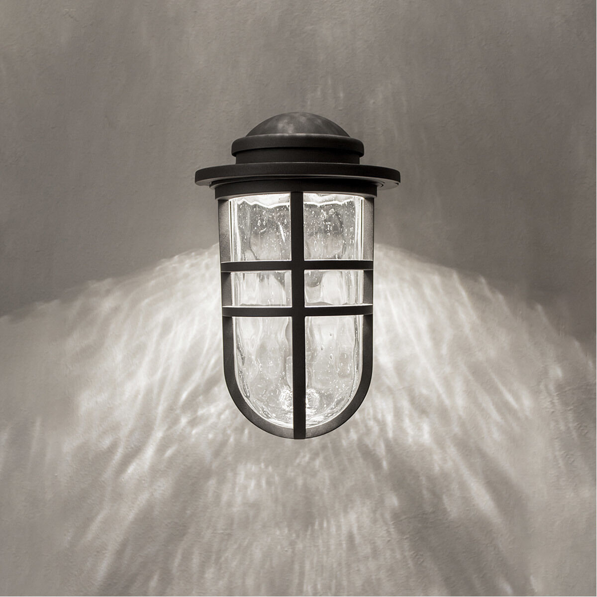 Steampunk 9 LED Outdoor Wall Light in Bronze