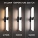 Fallon 2 Light 22.5 inch Black Bath Vanity & Wall Light, dweLED