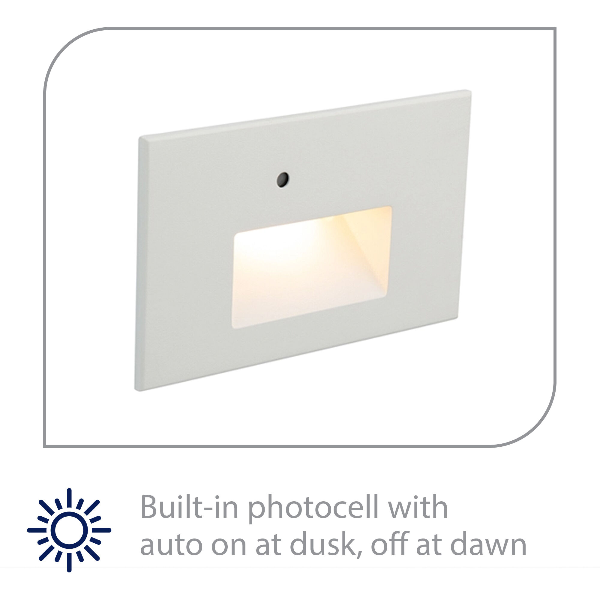 Tyler 120 3.8 watt White Step and Wall Lighting in Amber, WAC Lighting