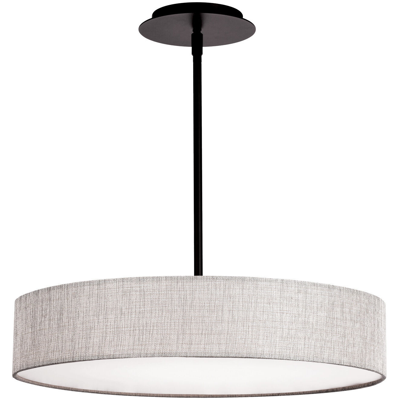WAC Lighting PD-13720-BK Manhattan LED 20 inch Black Pendant