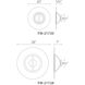 Elektron LED 20 inch Brushed Aluminum Semi-Flush Mount Ceiling Light, dweLED
