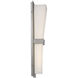 Prohibition LED 6 inch Satin Nickel Bath Vanity & Wall Light in 3500K, dweLED