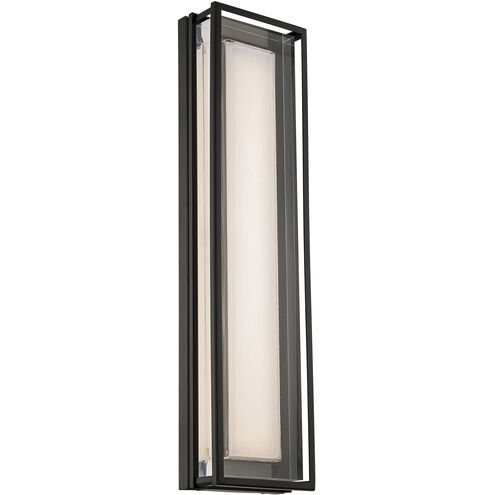 Beech LED 24 inch Black Outdoor Wall Light in 4000K, dweLED