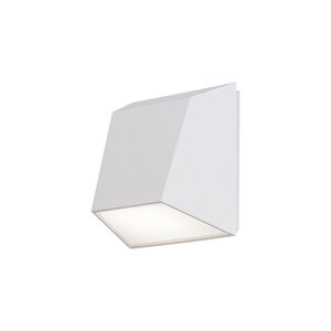Atlantis LED 6 inch White Outdoor Wall Light in 3500K, dweLED