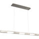Super Star LED 47 inch Brushed Nickel Linear Pendant Ceiling Light, dweLED