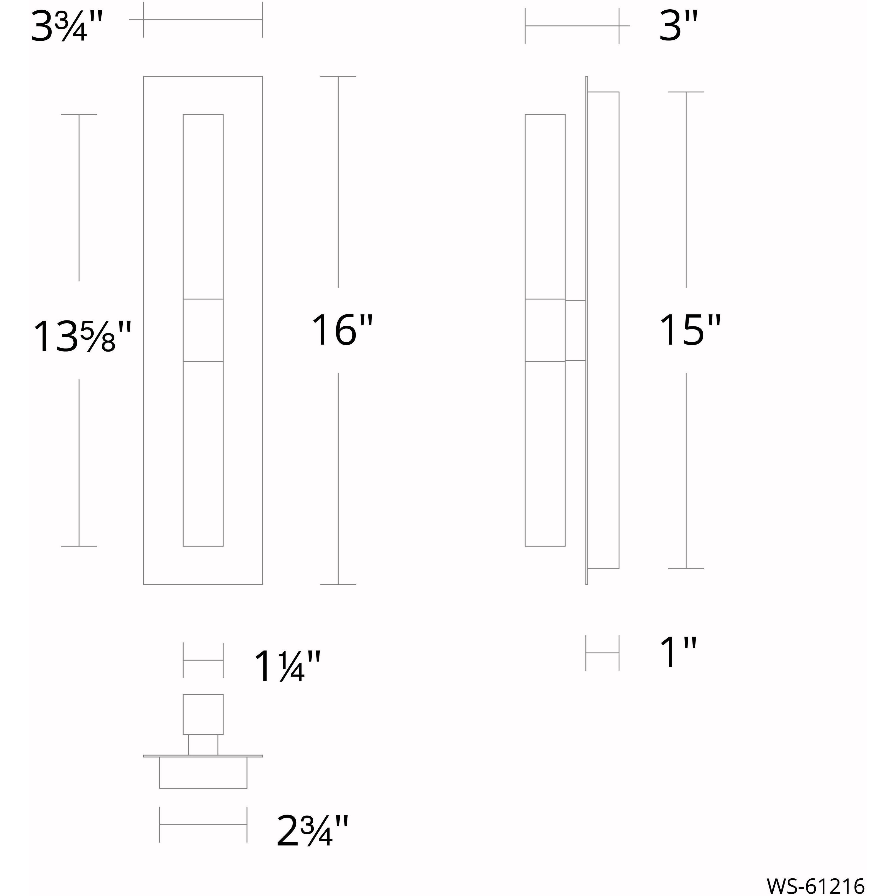 Camelot Wall Sconce Wall Light in Black, dweLED