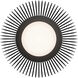 Poppin LED 16 inch Black Outdoor Flush Mount, dweLED