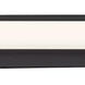 Brink LED 36 inch Black Bath Vanity & Wall Light in 3000K, dweLED